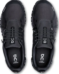 ON Mens Cloud 6 Waterproof Shoes - Black-Black