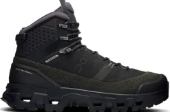 ON Mens Cloudrock Trek Waterproof Shoes - Black-Black
