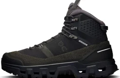 ON Mens Cloudrock Trek Waterproof Shoes - Black-Black