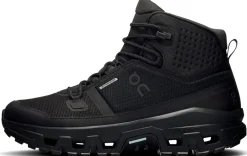 ON Womens Cloudrock Mid Waterproof Shoes - Black-Black