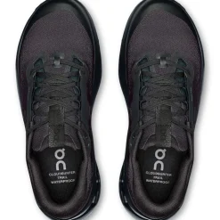 ON Womens Cloudsurfer Trail 2 WP Running Shoes - Black-Black