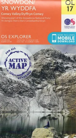 OS Explorer - Active Map OL17 - Snowdon and Conwy Valley