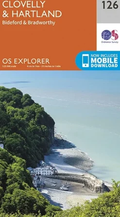 OS Explorer Map 126 - Clovelly and Hartland