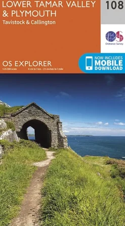 OS Explorer Map 108 - Lower Tamar Valley and Plymouth