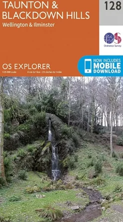 OS Explorer Map 128 - Taunton and Blackdown Hills