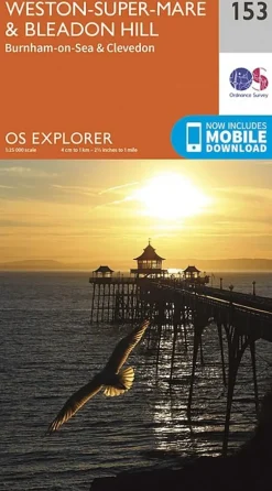 OS Explorer Map 153 - Weston-Super-Mare and Bleadon Hill