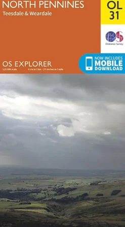 OS Explorer Map OL31 - North Pennines