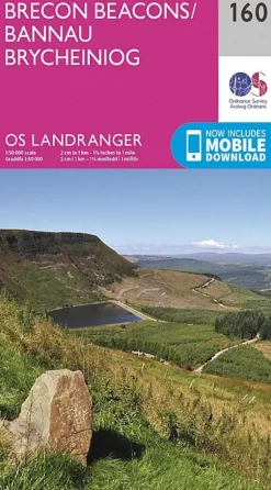 OS Landranger Map 160 - Brecon Beacons