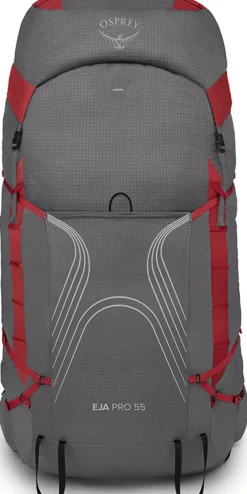 Osprey Womens Eja Pro 55 Rucksack - Dale Grey-Poinsettia Red
