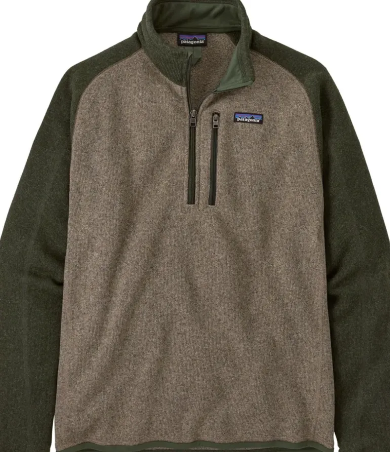 Patagonia Mens Better Sweater 1/4 Zip Fleece - Seabird Grey