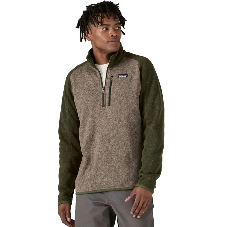 Patagonia Mens Better Sweater 1/4 Zip Fleece - Seabird Grey