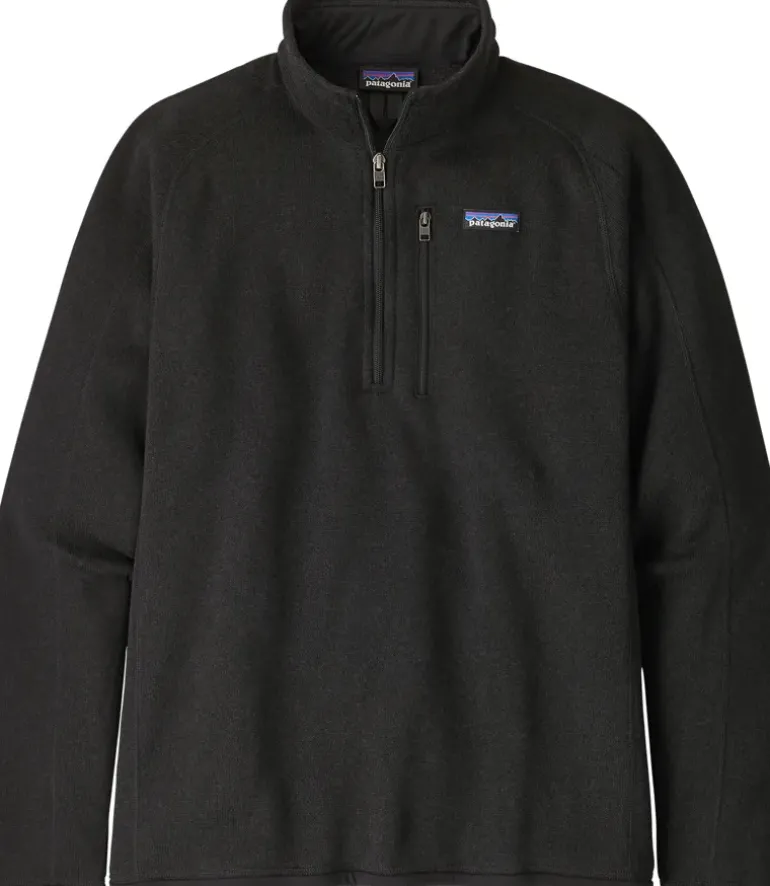 Patagonia Mens Better Sweater 1/4 Zip Fleece - Black