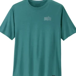 Patagonia Mens Cap Cool Daily Graphic Shirt - Strataspire-Wetland Blue X-Dye