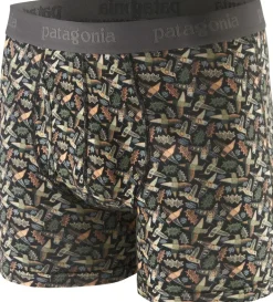 Patagonia Mens Essential Boxer Briefs - Allens Party-Ink Black