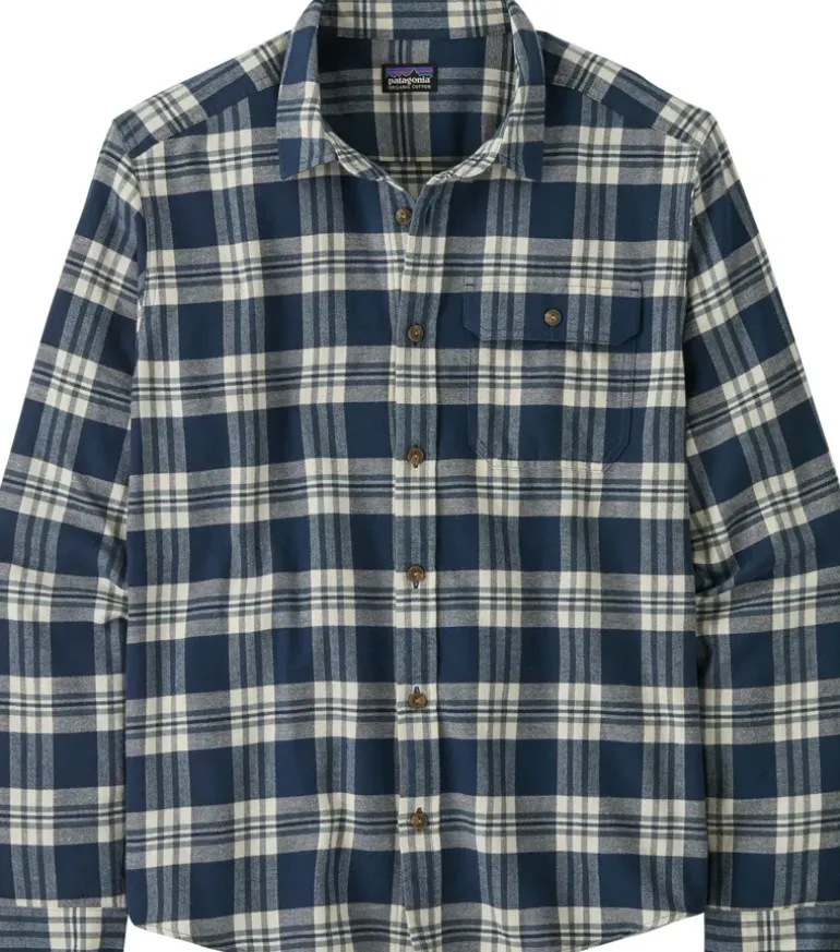 Patagonia Mens Fjord Flannel Shirt - Base Camp-New Navy