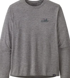 Patagonia Mens Long Sleeved Cap Cool Daily Graphic Shirt - 73 Skyline-Feather Grey