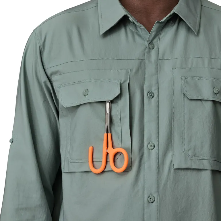 Patagonia Mens LS Self Guided Sun Shirt - River Rock Green