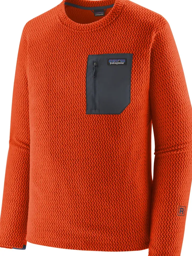 Patagonia Mens R1 Air Crew - Pollinator Orange