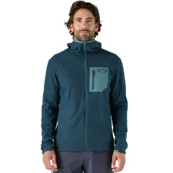 Patagonia Mens R1 Air Full-Zip Hoody - Tidal Teal