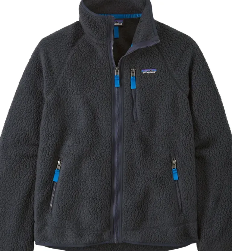 Patagonia Mens Retro Pile Jacket - Pitch Blue-Endless Blue