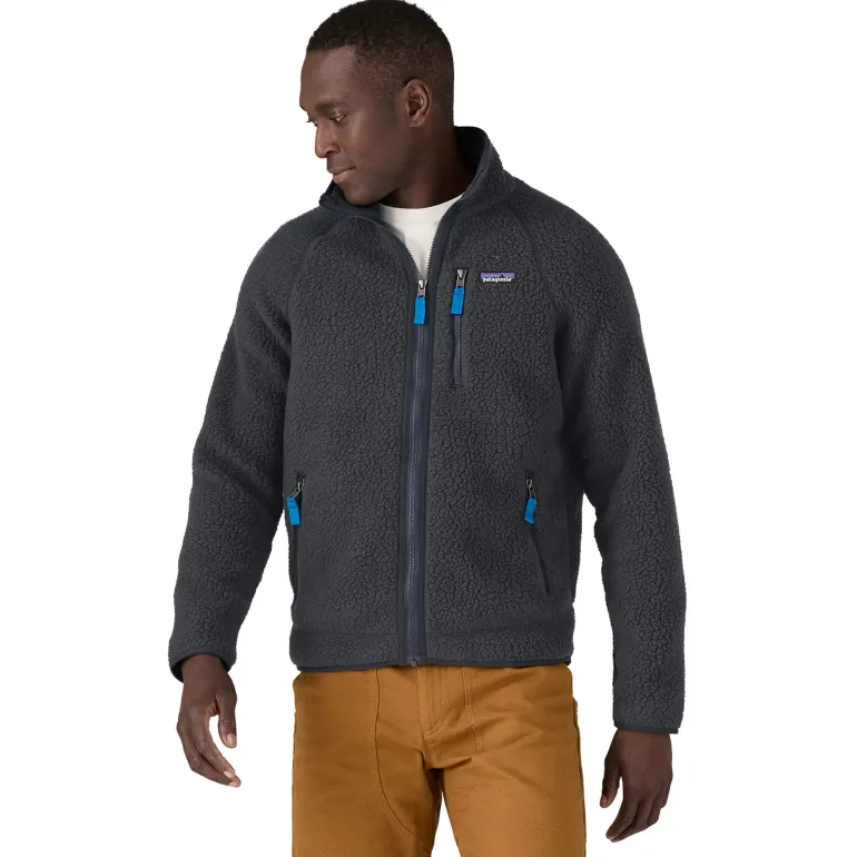 Patagonia Mens Retro Pile Jacket - Pitch Blue-Endless Blue