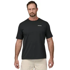 Patagonia Mens Short Sleeved P-6 Logo Responsibili-Tee - Black