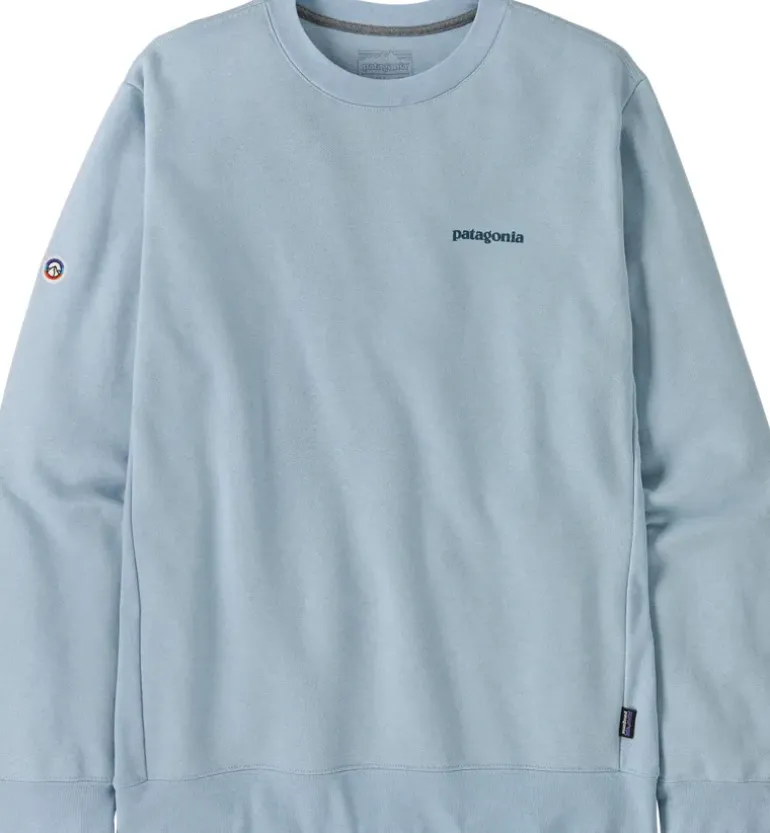 Patagonia Unisex Fitz Roy Icon Uprisal Crew Sweatshirt - Fleck Blue