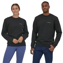 Patagonia Unisex Fitz Roy Icon Uprisal Crew Sweatshirt - Fleck Blue