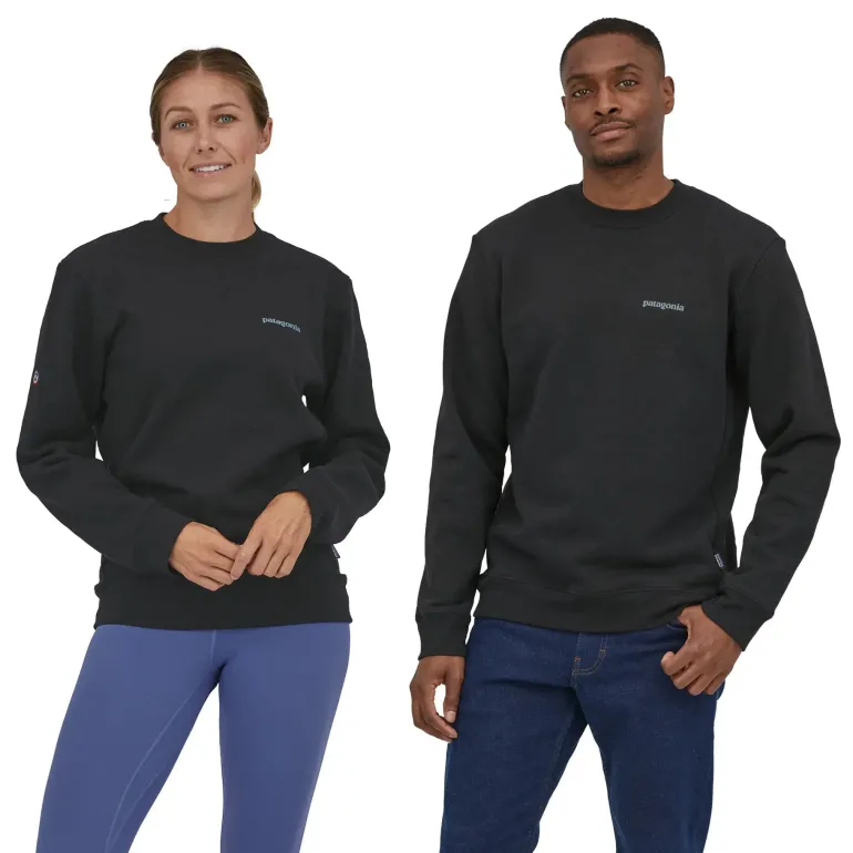 Patagonia Unisex Fitz Roy Icon Uprisal Crew Sweatshirt - Fleck Blue