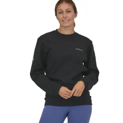 Patagonia Unisex Fitz Roy Icon Uprisal Crew Sweatshirt - Fleck Blue