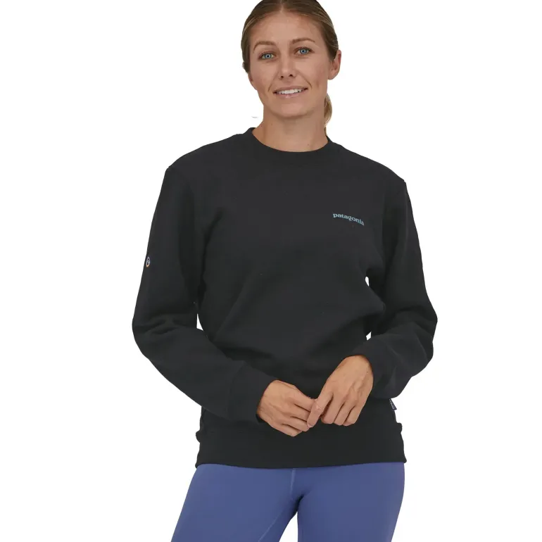 Patagonia Unisex Fitz Roy Icon Uprisal Crew Sweatshirt - Fleck Blue