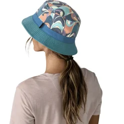 Patagonia Wavefarer Bucket Hat - Swallowtail Geo-Still Blue
