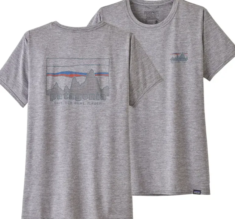 Patagonia Womens Cap Cool Daily Graphic Shirt - 73 Skyline-Feather Grey