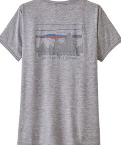 Patagonia Womens Cap Cool Daily Graphic Shirt - 73 Skyline-Feather Grey