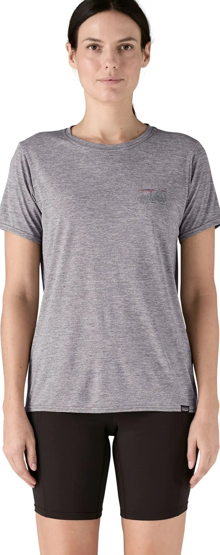 Patagonia Womens Cap Cool Daily Graphic Shirt - 73 Skyline-Feather Grey