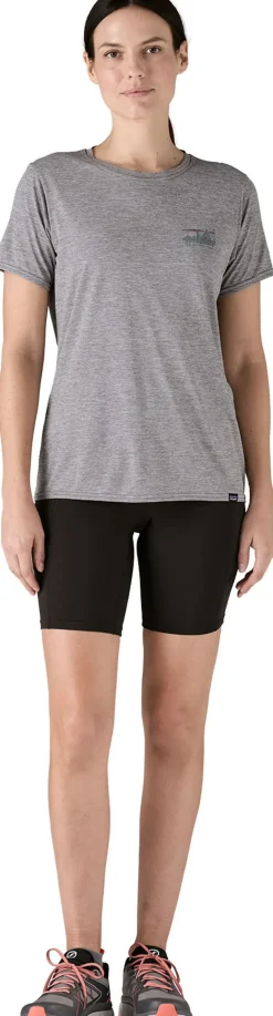 Patagonia Womens Cap Cool Daily Graphic Shirt - 73 Skyline-Feather Grey