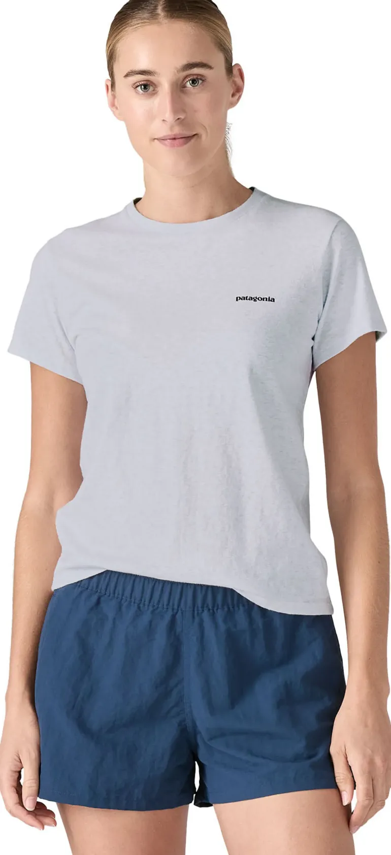 Patagonia Womens P-6 Logo Responsibili-Tee - White