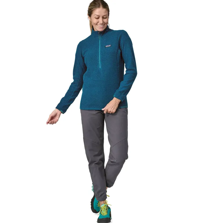 Patagonia Womens R1 Air Zip Neck - Lagom Blue