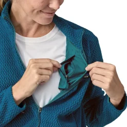Patagonia Womens R1 Air Zip Neck - Lagom Blue