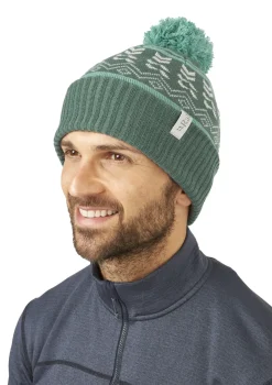 Rab Khroma Bobble Beanie - Green Slate-Glacier Blue