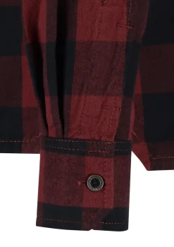 Rab Mens Boundary Shirt - Oxblood Red Check