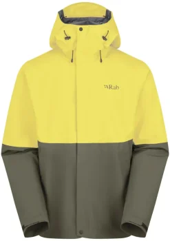 Rab Mens Downpour Jacket - Pollen-Army