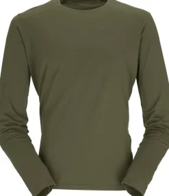 Rab Mens Force Long Sleeved Tee - Olive-Olive