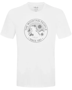 Rab Mens Stance Alpine Peak Tee - White