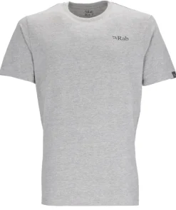 Rab Mens Stance Mountain Peak Tee - Grey Marl