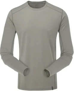 Rab Mens Syncrino Base LS Tee - Stone
