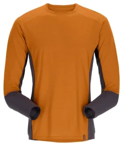 Rab Mens Syncrino Base LS Tee - Marmalade