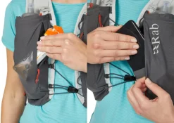 Rab Veil 6 Running Vest - Gargoyle-Graphene