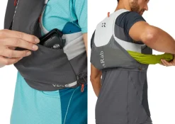 Rab Veil 6 Running Vest - Gargoyle-Graphene