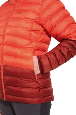 Rab Womens Cirrus Alpine Jacket - Red Grapefruit-Tuscan Red